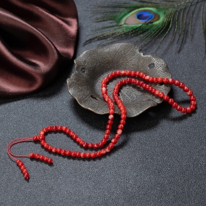 4.5mm阿卡珊瑚108佛珠