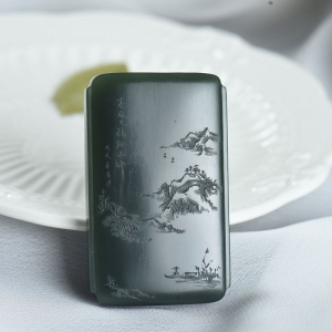 山料和田青玉泊船瓜洲吊坠