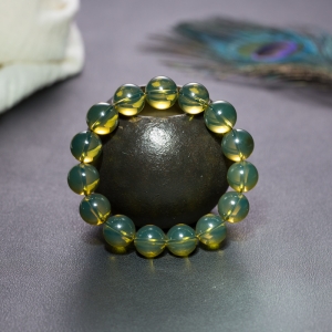 14mm墨西哥蓝珀单圈手串