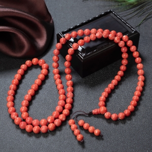 8.5mmMOMO珊瑚108佛珠