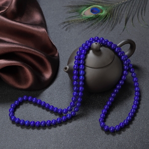 7mm天蓝色青金石108佛珠