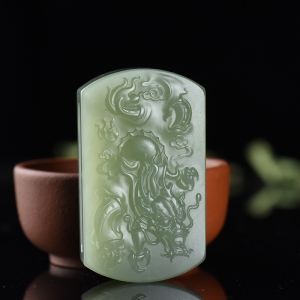 山料和田青玉飞龙在天皮带扣