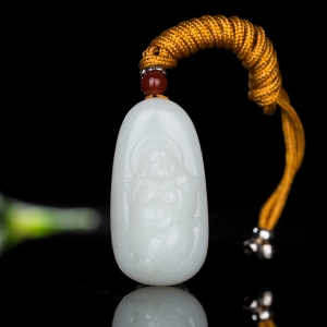 山料和田白玉弥勒佛吊坠