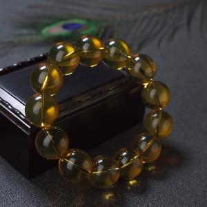 17mm墨西哥蓝珀单圈手串