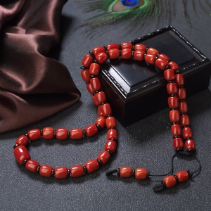 沙丁珊瑚桶珠塔链