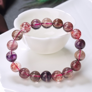 11.5mm超七水晶单圈手串