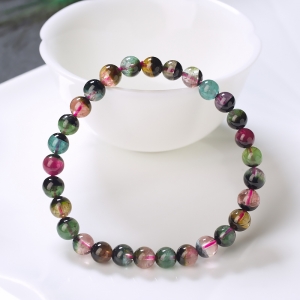 6mm西瓜碧玺单圈手串