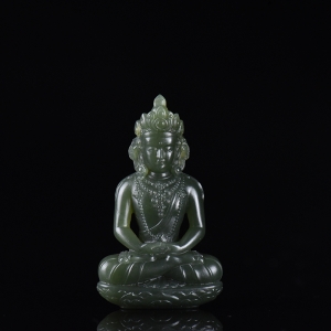 山料和田青玉渡母吊坠