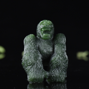 山料和田碧玉金刚摆件