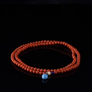 6mm柿子红南红多圈手串