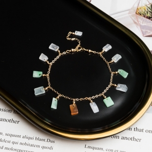 14K糯冰种翡翠手链