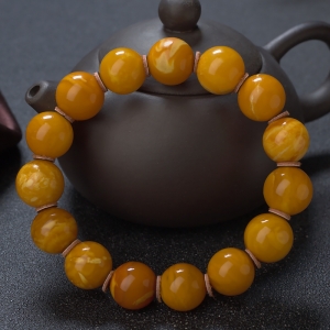 13mm老蜜蜡单圈手串