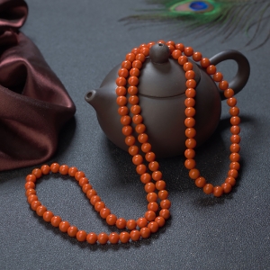 6mm柿子红南红多圈手串