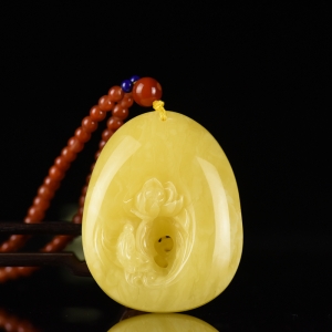 白花蜜蜜蜡花开见佛吊坠