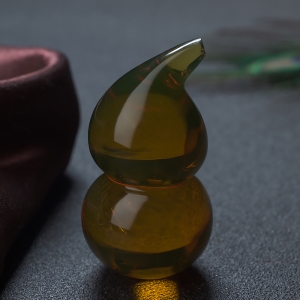 墨西哥蓝珀葫芦吊坠