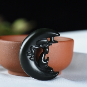 山料和田青玉悟道吊坠