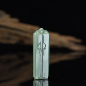 山料和田青玉世界之门吊坠