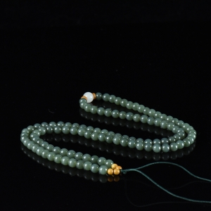 6mm籽料和田青玉108佛珠