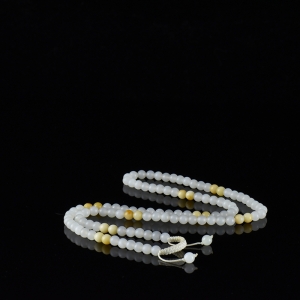 6mm籽料和田白玉108佛珠