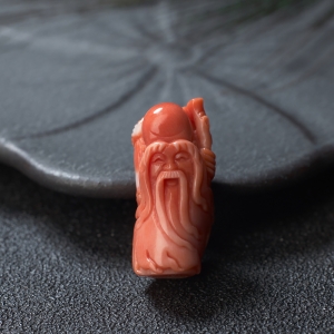 MOMO珊瑚寿星吊坠