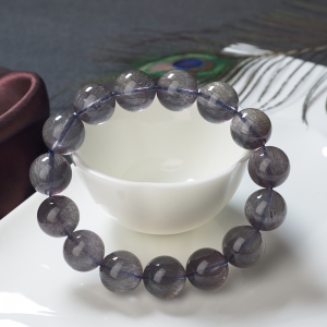 14.5mm紫发晶单圈手串