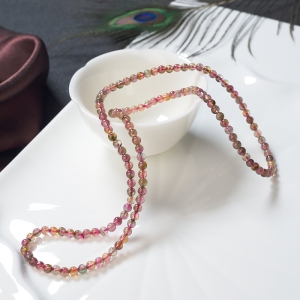 4mm西瓜碧玺多圈手串
