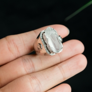 18K冰种翡翠貔貅戒指