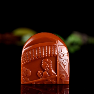 柿子红南红深闺秘史吊坠