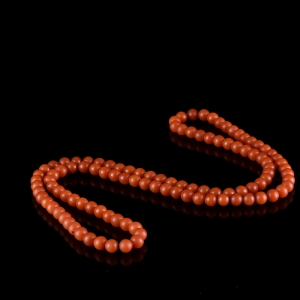 7mm柿子红南红108佛珠