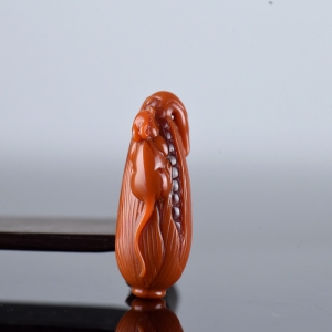 柿子红南红多子多福吊坠