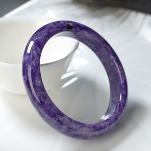 59.5mm紫龙晶平安镯