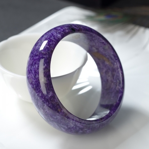 59.5mm紫龙晶平安镯