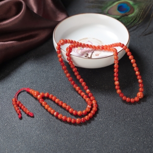 4.5mm阿卡珊瑚多圈手串