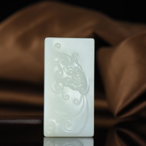 籽料和田白玉貔貅吊坠