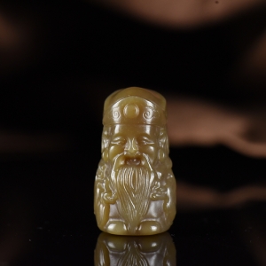 山料和田糖玉天官赐福吊坠