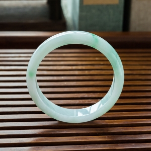 58mm糯种飘翠翡翠平安镯