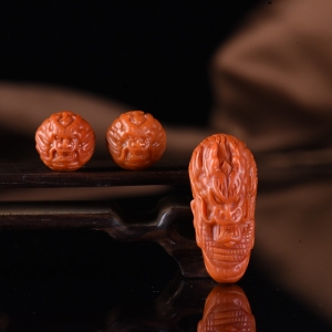 柿子红南红龙行天下套装