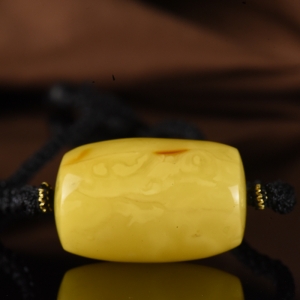 白花蜜蜜蜡桶珠锁骨链