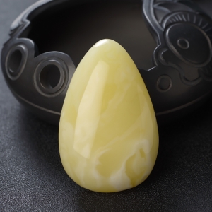 白花蜜蜡水滴吊坠