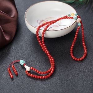 3.5mm沙丁珊瑚多圈手串