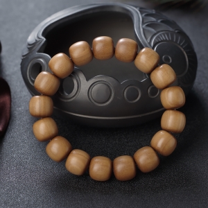 老山檀桶珠单圈手串