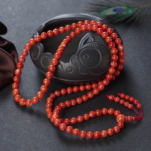 7.5mmMOMO珊瑚108佛珠