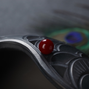 8mm阿卡牛血红珊瑚圆珠