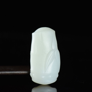 山料和田羊脂白玉节节高吊坠