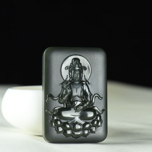 山料和田青玉观音吊坠