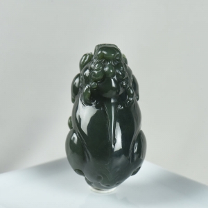 山料和田青玉貔貅手把件