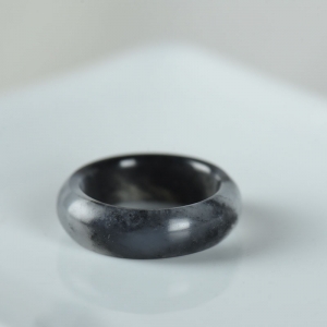 籽料和田玉青花指环