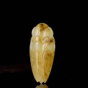 籽料和田白玉一鸣惊人吊坠