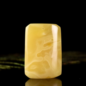 白花蜜蜜蜡无事牌吊坠