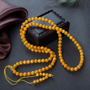 7mm老蜜蜡108佛珠